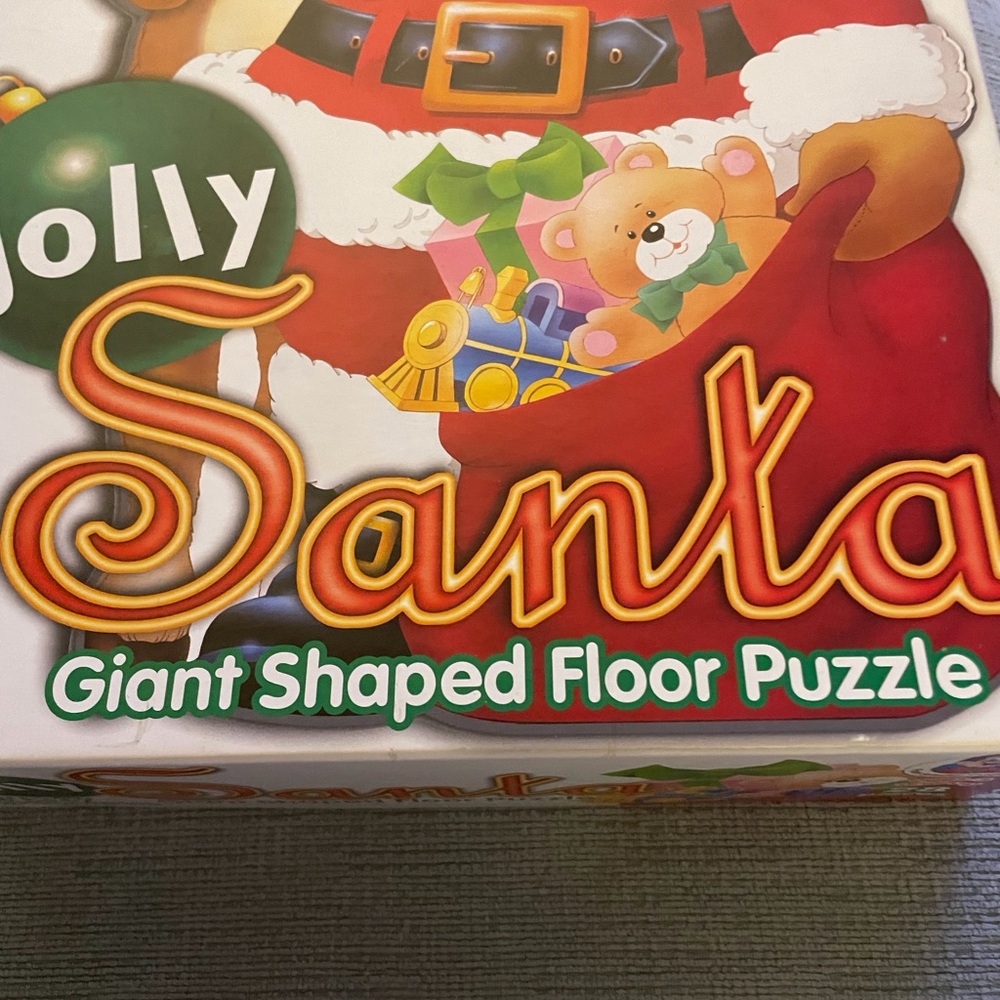Santa Giant Shaped Floor Puzzle - Red Santa 3 YRS & UP - Picture 2 of 5